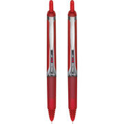 Precise V5 RT Retractable Rollerball Pens by PILOT – 2 Count (Pack of 1), Metal, Red, Model 26082