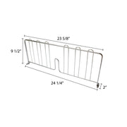 Shelf Divider 24"L Pressure-fit by Thunder Group – 24", Chrome, Model CMDC024