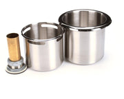 Dipperwell Bowl and Drain Assembly by T&S Brass – not_applicable, 26.5 liters_per_minute, Stainless Steel, White, Model 006678-45
