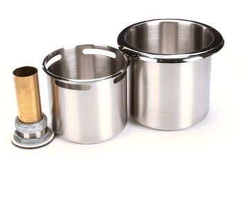 Dipperwell Bowl and Drain Assembly by T&S Brass – not_applicable, 26.5 liters_per_minute, Stainless Steel, White, Model 006678-45