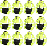 TINGLEY Rubber J26112 Bomber II Lime Green Winter Jacket (1 Case/12 Jackets) (Small)