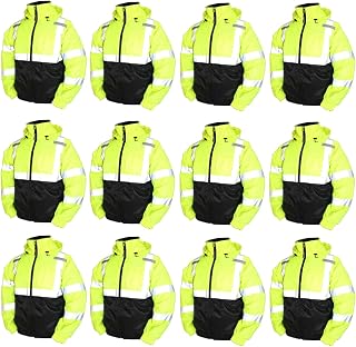 TINGLEY Rubber J26112 Bomber II Lime Green Winter Jacket (1 Case/12 Jackets) (Large)