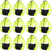 Rubber J26112 Bomber II Lime Green Winter Jacket (1 Case/12 Jackets) (Large) by TINGLEY – Polyester, Green, Pack of 12