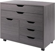 Winsome Halifax Mobile Storage Cabinet with Doors & Drawers, Stylish & Functional Home Storage Cabinet for Filing, Kitchen Organization, Moveable Furniture for Office, Dorms, Apartments
