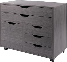 Winsome Halifax Mobile Storage Cabinet with Doors & Drawers, Stylish & Functional Home Storage Cabinet for Filing, Kitchen Organization, Moveable Furniture for Office, Dorms, Apartments