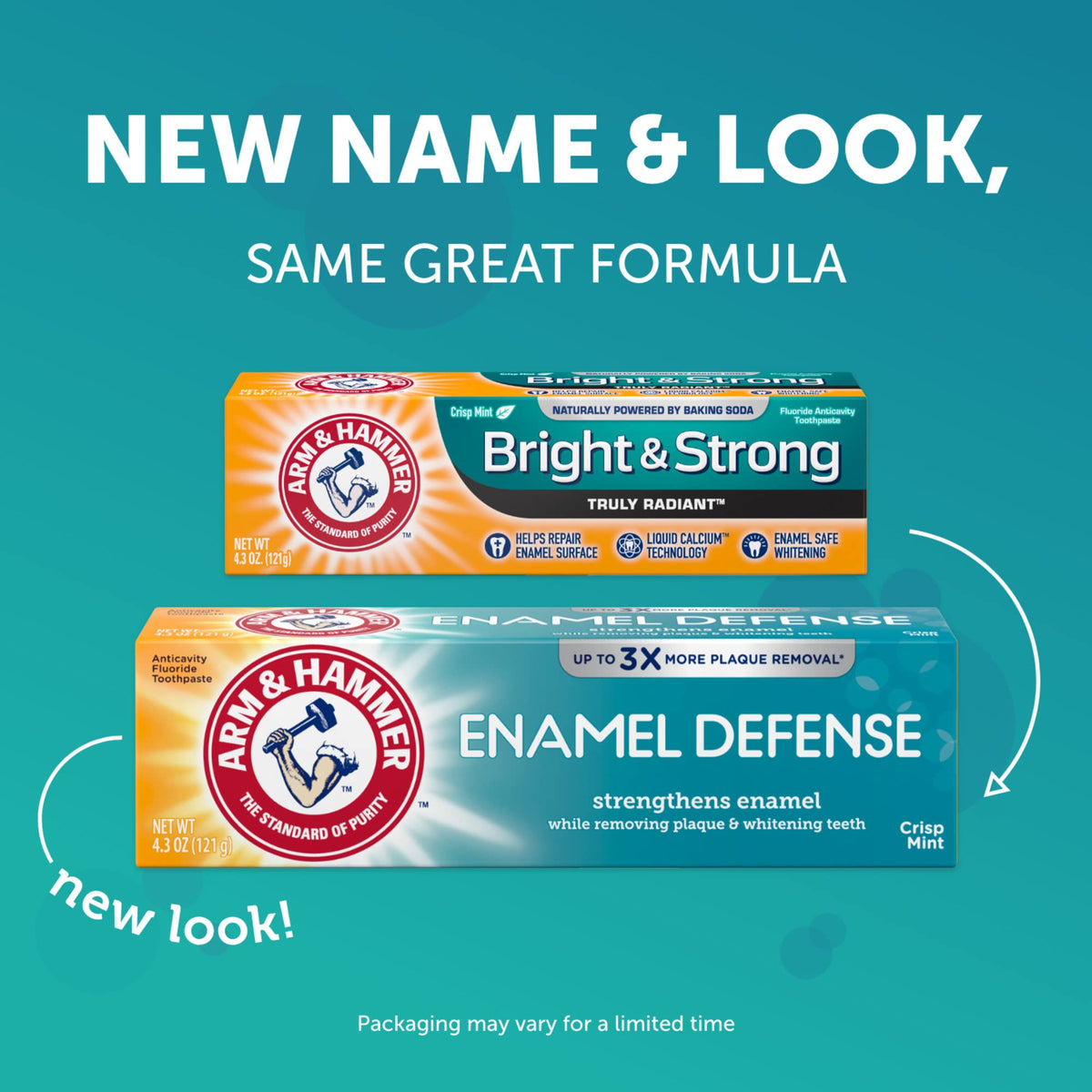Bright & Strong Truly Radiant Toothpaste by ARM & HAMMER – 0.9 Ounce (Pack of 1), Model U033200018681