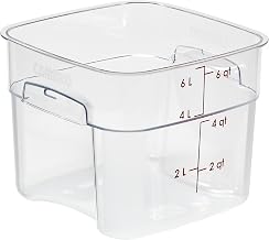 Cambro FreshPro 6Qt Food Storage Container in Clear for Industrial and Kitchen Use, Pantry Organization and Food Freshness
