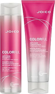 Joico Colorful Anti-Fade Shampoo and Conditioner | For Color-Treated Hair | Preserve Hair Color & Vibrancy Long-Term | Boost Shine & Reduce Breakage | With Camellia Oil & Pomegranate Extract