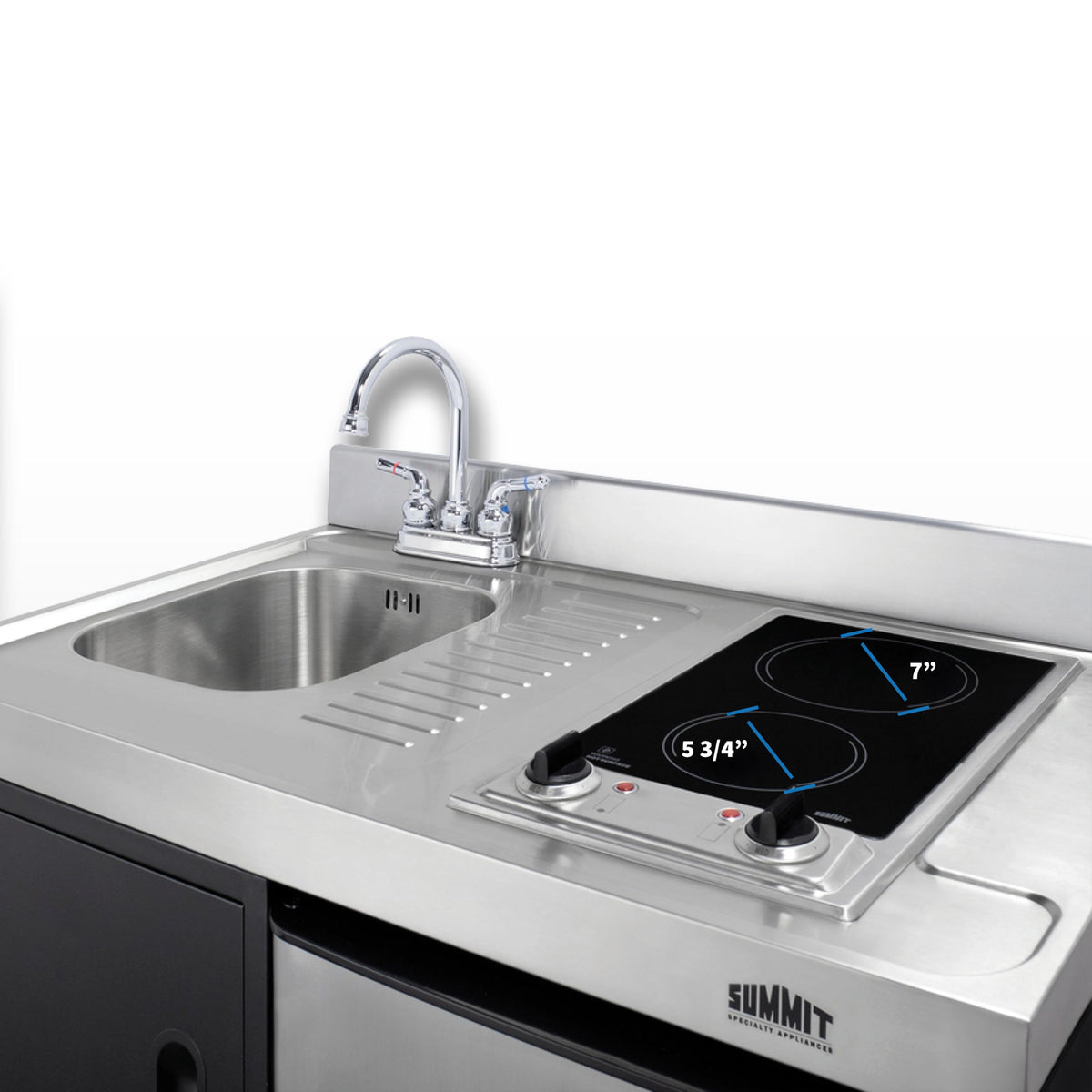 Summit Appliance Black / Gray / Large / Modern Freestanding Ranges
