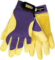 John Tillman 1480M Medium Blue/Gold True Fit Full Finger Top Grain Spandex/Deerskin Premium Mechanics Gloves