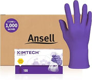 Ansell Kimtech Purple Nitrile Disposable Exam Gloves, Size S, Case of 1000