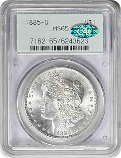 1885 O Morgan Dollar, CAC Verified PCGS MS65