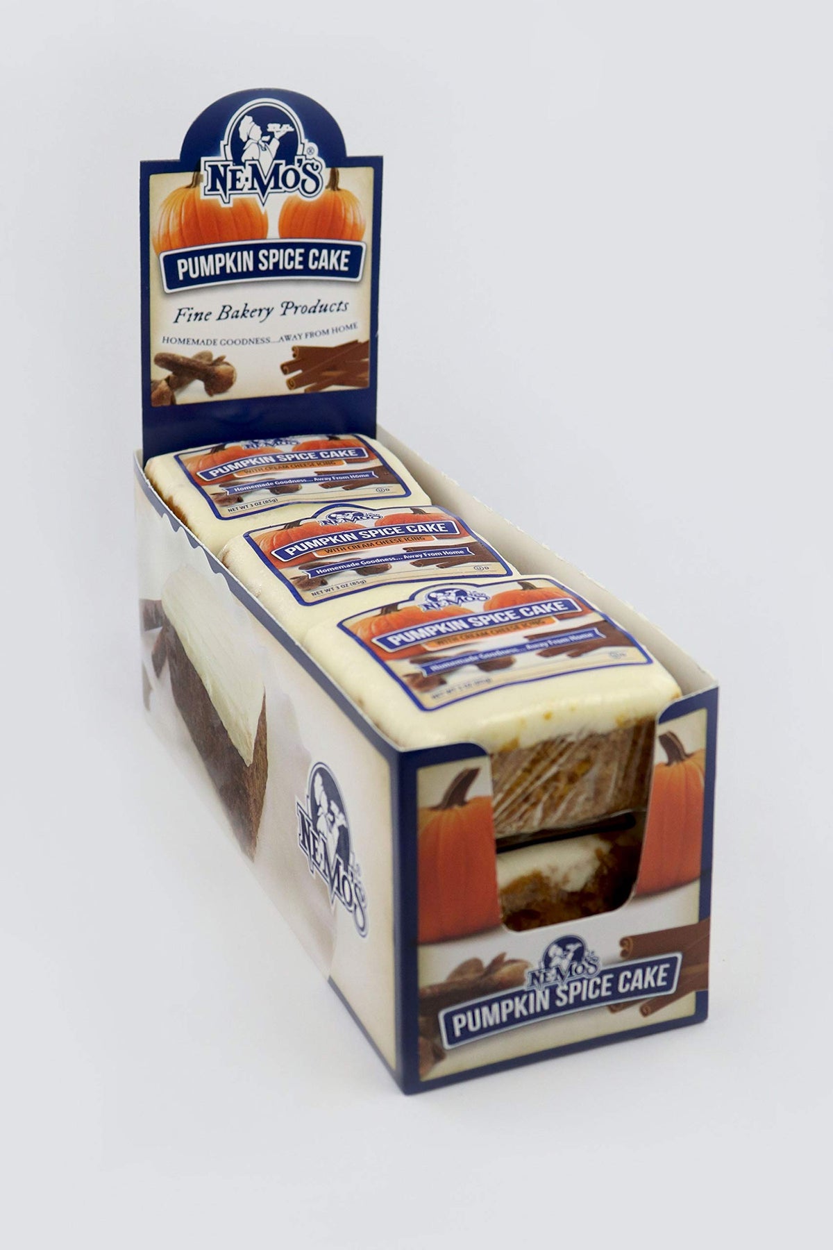 Bakery Pumpkin Spice Cake Square - 36 Pack by NE-MO'S – 1 Count (Pack of 36), Pack of 36