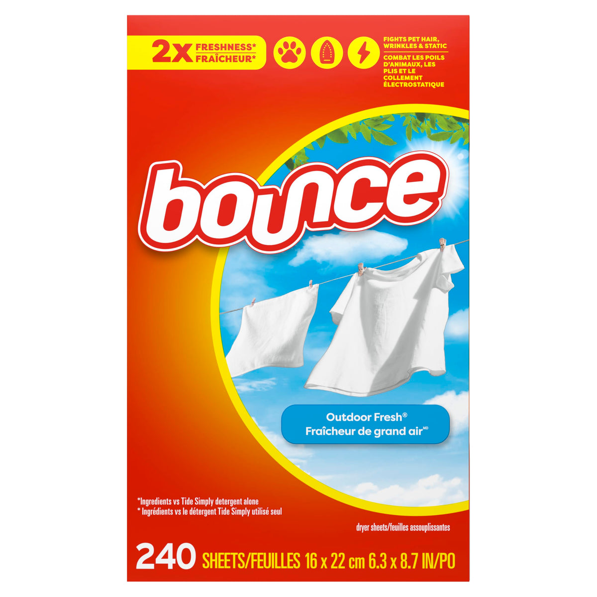 Fabric Softener Sheets by Bounce – 240 Count (Pack of 1), red, Model cecominodo65384