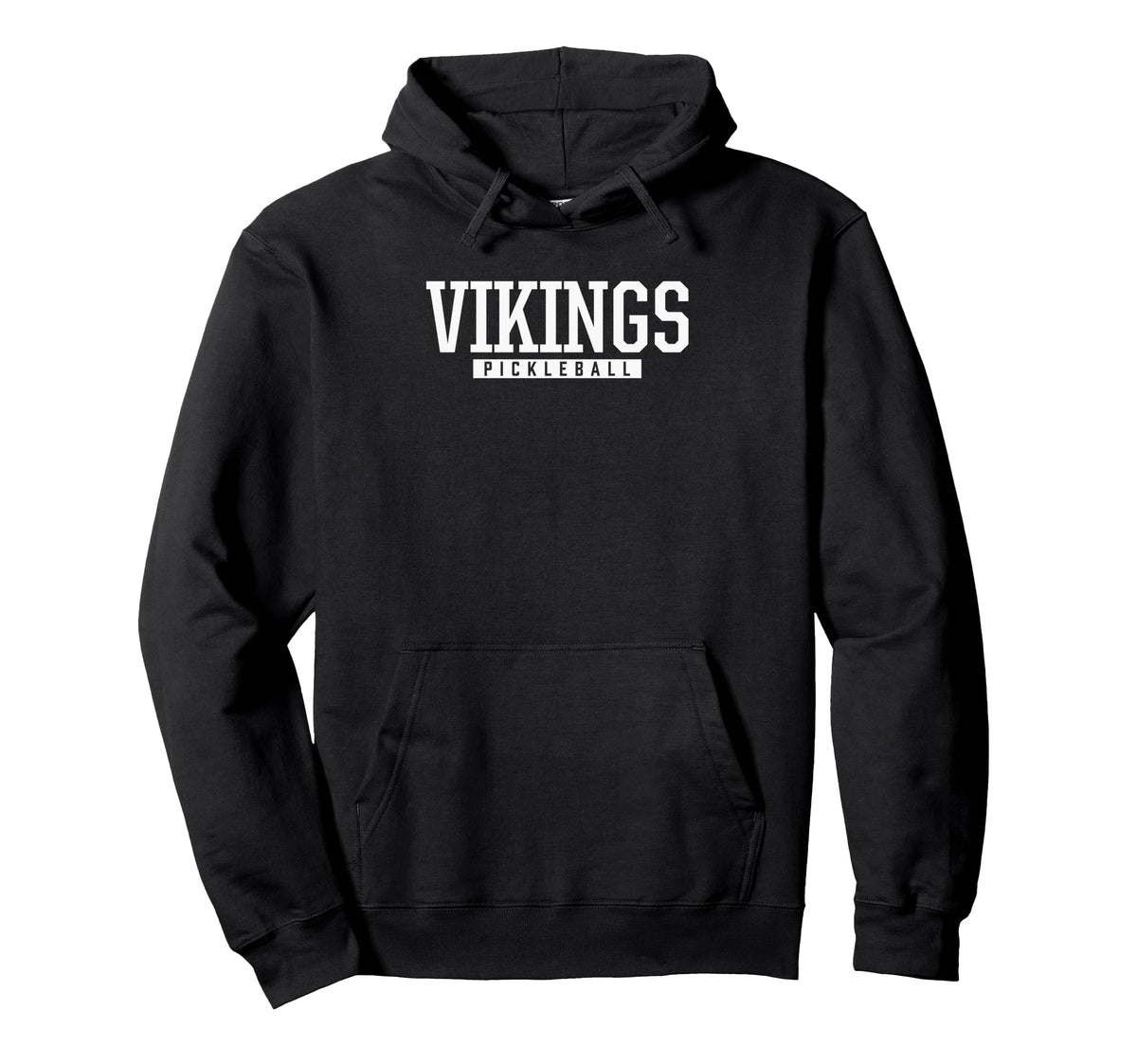 Curtis High School Pickleball HS Pullover Hoodie by Curtis Vikings Official High School Gear – Polyester, Black, Model W73N07RA1M1
