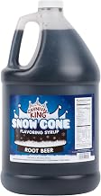 Carnival King 1 Gallon Snow Cone Syrup Root Beer - Delicious Shaved Ice Flavoring for Slushies, Machines & Parties