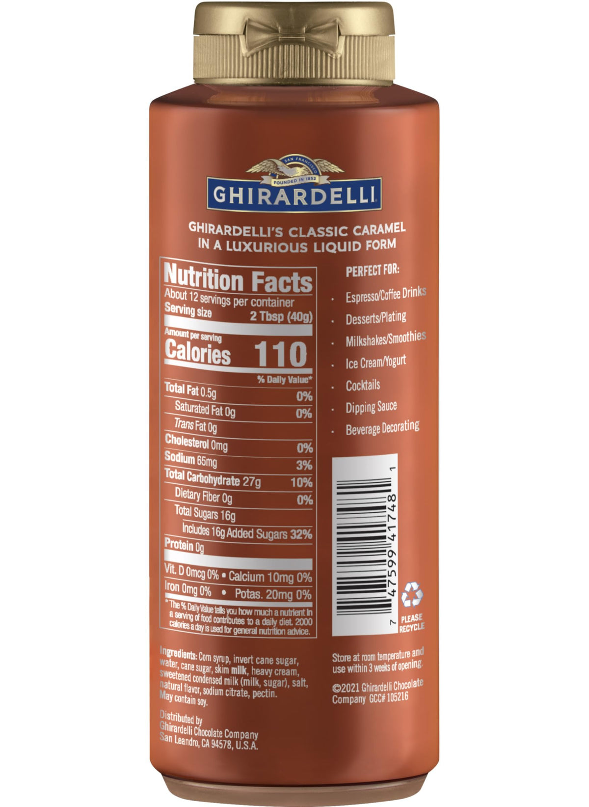 Chocolate and Caramel Sauces 16 oz Squeeze Bottles by Ghirardelli – 16 Fl Oz (Pack of 2), Pack of 2, Model Freepi