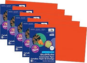 Prang Construction Paper, Orange, 12" x 18", 50 Sheets Per Pack, 5 Packs
