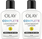 Olay Complete All Day Moisturizer with Broad Spectrum SPF 15 Normal,4 Fl Oz,(Pack of 2)