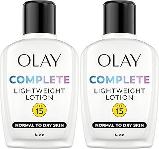 Olay Complete All Day Moisturizer with Broad Spectrum SPF 15 Normal,4 Fl Oz,(Pack of 2)