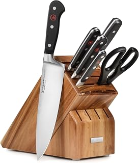 Wusthof Classic 7 Piece Knife Set with Acacia Block