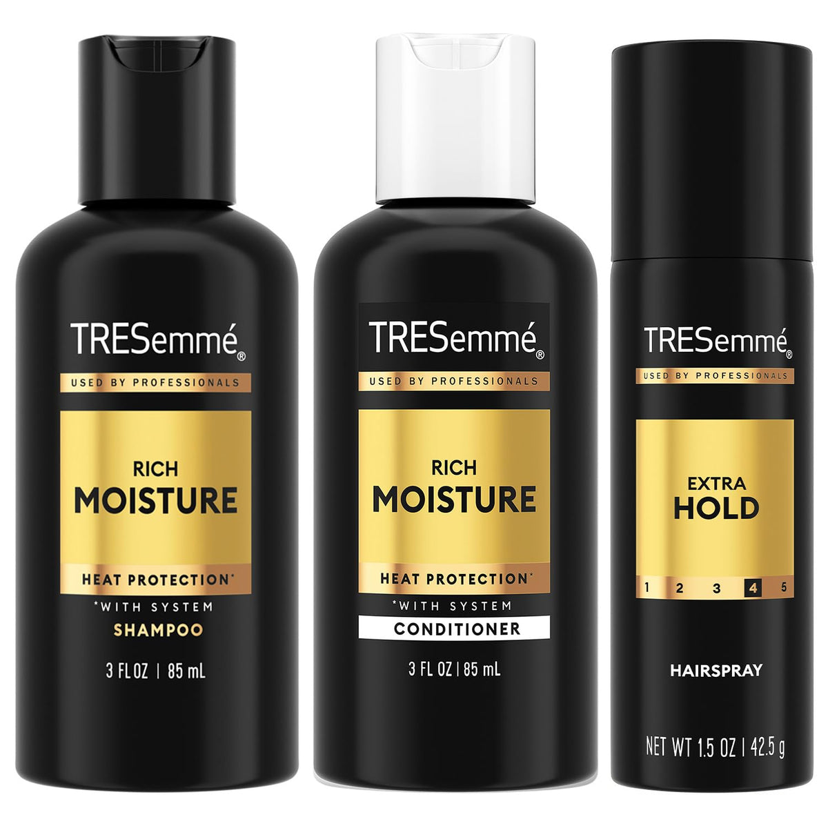 Travel Essentials for Hair Care by TRESemmé – 2.5 Fl Oz (Pack of 3), Pack of 3