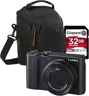 Panasonic Lumix ZS300 Compact Point and Shoot 4K Digital Camera (Black) Bundle | Memory Card, (3 items)