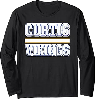 Curtis Vikings Horizontal Stripes Long Sleeve T-Shirt