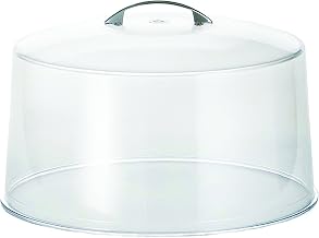 TableCraft 422 Cake Cover, 12"x12"x7.5", Clear Polystyrene Dome, BPA Free, Ideal for Displaying and Protecting Baked Goods