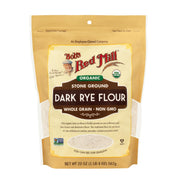 Bob's Red Mill OG Dark Rye Flour / 20 Ounce (Pack of 4) / Resealable Flours & Meals