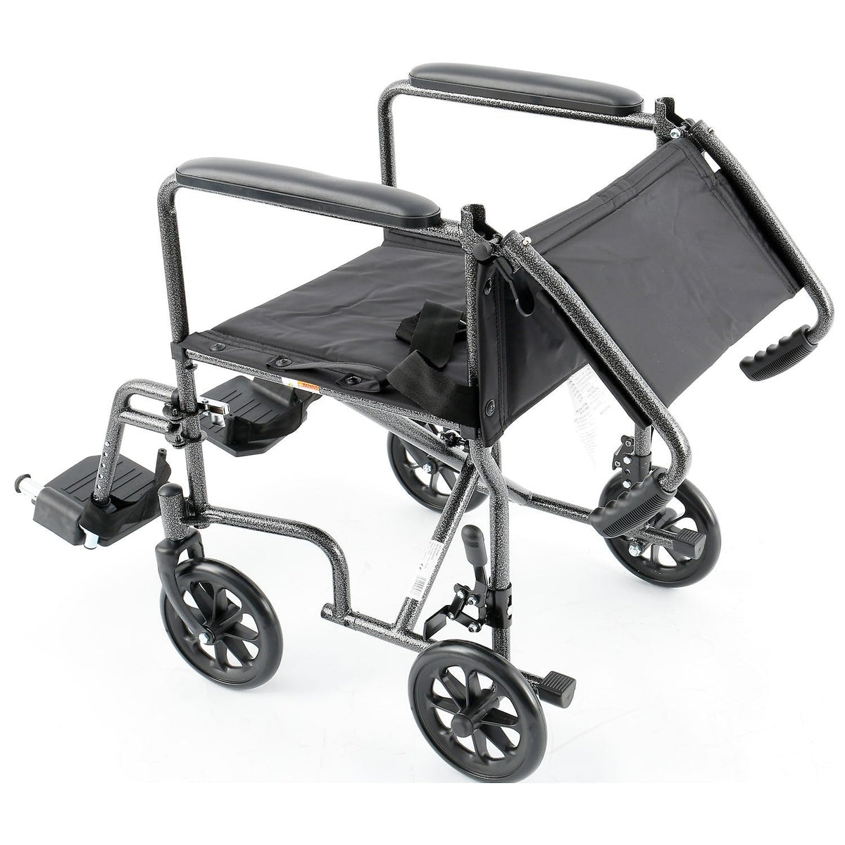 Global Industrial Healthcare Transport Chair – 19" W Seat, Black