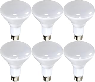 Satco S9635-11.5 Watt LED BR40 Reflector Light Bulbs - E26 Base - 3000K Soft White - 103 Deg. Beam Angle - 120 Volt - Dimmable (6 Pack)