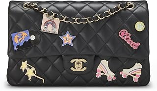 Chanel, Pre-loved Black Lambskin Hollywood Charm Double Flap Medium, Black