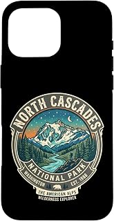 North Cascades National Park Washington Vintage Badge Case for iPhone 16 Pro Max