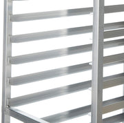 20-Tier Welded Aluminum Sheet Pan Rack by Winco – 21"D x 26.5"W x 70"H, Metal, Silver, Model AWRK-20