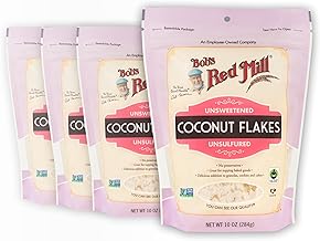 Bob's Red Mill Unsweetened Coconut Flakes, 10oz (4 Pack)