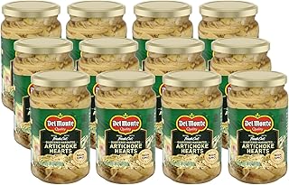 Del Monte Quartered Marinated Artichoke Hearts 12 oz. Glass Jar, 12 Pack