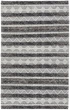 Kosas Home Tonopah 60 x 96 Geometric Polyester Fabric Area Rug in Ivory/Gray