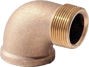 3/4" 90 Degree Street Elbow, Brass, MNPT X FNPT, 125 PSI