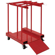 Mobile Forkliftable Cylinder Storage Caddy with by Global Industrial – Alloy Steel, Red, Model 270218C