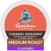 Caribou Coffee Caramel Hideaway, Single-Serve Keurig K-Cup Pods, Flavored Coffee, 60 Count