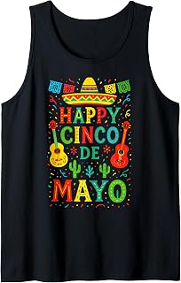 Happy Cinco DE Mayo - Mexican Fiesta Party Fun Tank Top