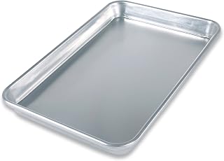 USA Pan Bare Aluminum Bakeware 1045QS-BB Quarter Sheet Baking Pan Warp-Resistant, Rust-Proof Bakeware