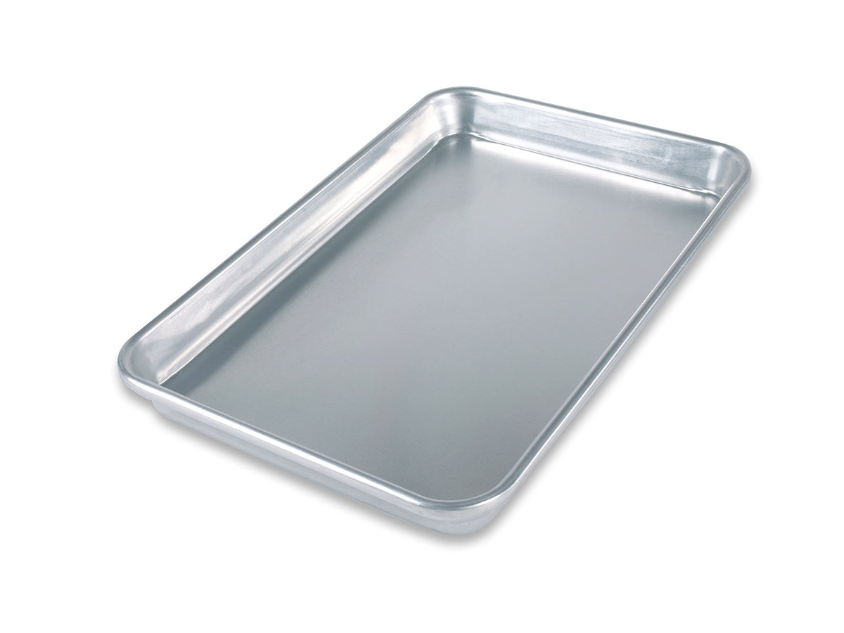Bare Aluminum Bakeware 1045QS-BB Quarter Sheet Baking Pan Warp-Resistant by USA Pan – 13x9.5, Aluminum, Model 1045QS-BB-1
