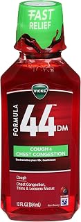 Vicks Formula 44 Cough & Chest Congestion Liquid, 12 Fl Oz