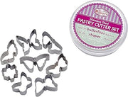 Winco 8 Piece Stainless Steel Butterflies Cookie Cutter Set