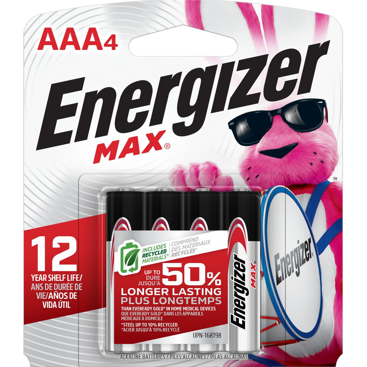 Energizer 4 Count (Pack of 1) / Multicolor / AAA AAA