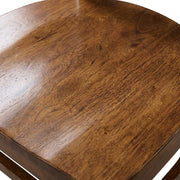 Hardwood Side Chair with Wipe-Clean Seat by Furnifact – Wood, Hickory and Stone