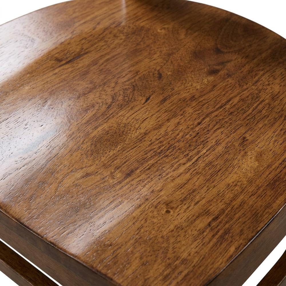 Hardwood Side Chair with Wipe-Clean Seat by Furnifact – Wood, Hickory and Stone