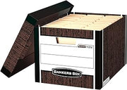 Bankers Box 12-Pack Heavy-Duty File Storage Boxes, Letter/Legal, FastFold | Archive with confidence using heavy-duty boxes, locking lids, and rugged construction that protects high-value records.